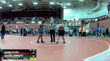 285 lbs Champ. Round 1 - Carter Taulbee, Unattached vs Deandre Yarbrough, Whiteland Wrestling Club