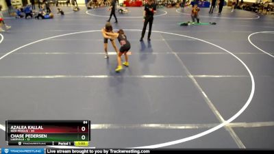 84 lbs Round 4 (6 Team) - Chase Pedersen, Lakeville vs Azalea Kallal, New Prague