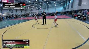 58 lbs Cons. Semi - Bexar Zortman, Lofton Style Wrestling Club vs Marley McGrain, Texas Select Wrestling