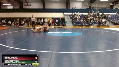 125 lbs Semifinal - Brian McCaw, Muhlenberg College vs Ejiro Montoya, Franklin & Marshall Unattached