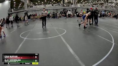 105 lbs Placement (4 Team) - Klay Dimmerling, Team Germantown vs Cole Buffler, Revival Uprising Orange