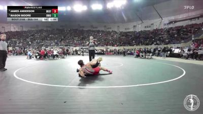 B6A-144 lbs Quarterfinal - James Anderson, Mustang vs Mason Moore, Owasso