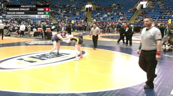 155 lbs Champ. Round 1 - Suzanne Stalley, Carol Stream (Glenbard North) vs Taylor Owens, Fithian (Oakwood)
