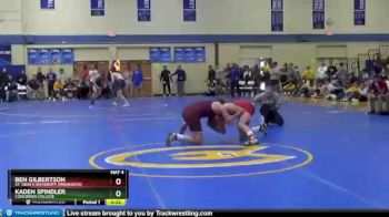 174 lbs Champ. Round 1 - Ben Gilbertson, St. John`s University (Minnesota) vs Kaden Spindler, Concordia College