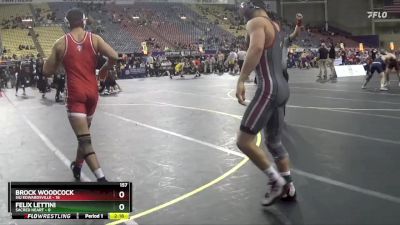 157 lbs Finals (2 Team) - Felix Lettini, Sacred Heart vs Brock Woodcock, SIU Edwardsville