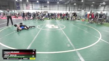 113 lbs Placement (4 Team) - Tomas Melendez, D1 ELITE vs Jimmy Araujo, NORTH CAROLINA WRESTLING FACTORY - BLUE