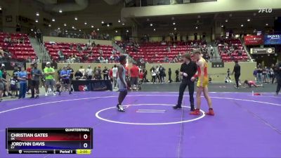 130 lbs Quarterfinal - Christian Gates, OK vs Jordynn Davis, KY