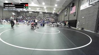 144 lbs Cons. Round 3 - Liam Womack, Tulare Union vs Alex Cacconie, Sanger West