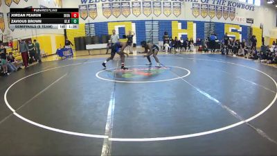 138 lbs Semifinals (8 Team) - Zavious Brown, George Jenkins vs Jordan Fearon, South Dade