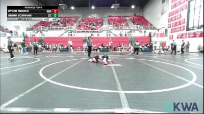 55 lbs 3rd Place - Ryker Friddle, Rough Riders vs Remmi Schwahn, Chandler Takedown Club