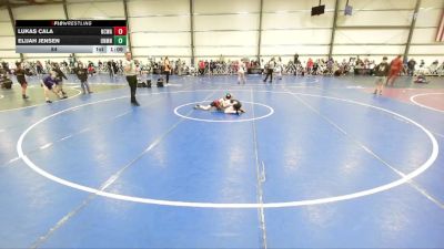 84 lbs Round 3 (12pm Friday) - Elijah Jensen, Untouchables, MN vs Lukas Cala, NCWAY National Team