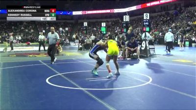 120 lbs Consi Of 16 #2 - AlexAndrea Corona, Monache (CS) vs Kennedy Russell, UPrep (NS)