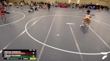 152 lbs Quarterfinal - Tristan Hargrave, Coon Rapids Mat Bandits Wrestling Club vs Carson Kolander, Minnesota