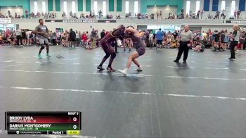 190 lbs Round 2 (4 Team) - Brody Lyda, Bronco Elite WC vs Darius Montgomery, Finger Lakes Elite