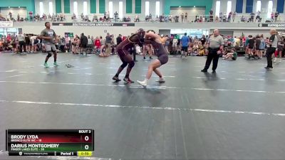 190 lbs Round 2 (4 Team) - Brody Lyda, Bronco Elite WC vs Darius Montgomery, Finger Lakes Elite