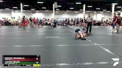 106 lbs Round 1 (6 Team) - Vincent Orandello, Town WC vs Carter Drouin, Iron Horse Blue