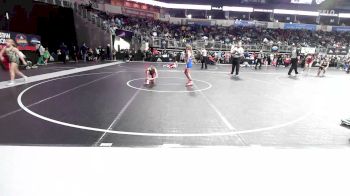 78 lbs Consi Of 8 #1 - Paisley Miller, Rams WC vs Lennon Haskenhoff, Hammerin Hawks WC