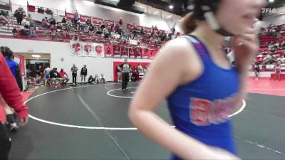 JH 110 lbs Champ. Round 1 - Mia Greiner, MUSTANG vs Lily Caudle, BIXBY
