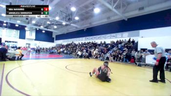 100 lbs Semifinal - Angelica Serratos, Santa Ana vs Mia Navarro, Palm Desert