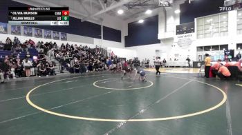 100 lbs Semifinal - Jillian Wells, Lakeside vs Olivia Munson, Chaminade