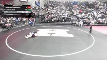 6A 120 lbs Cons. Round 1 - Calin Olson, Riverton vs Spencer Crawford, Pleasant Grove
