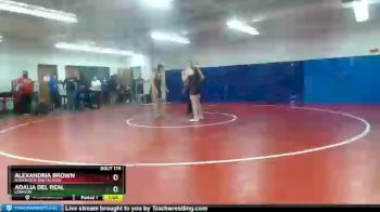 160 lbs Cons. Round 3 - Alexandria Brown, Northview High School vs Adalia Del Real, Lebanon