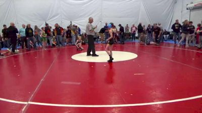 62 lbs 5th Place - Brock Ubinger, Pittsburgh vs Colton Smith, Manchester