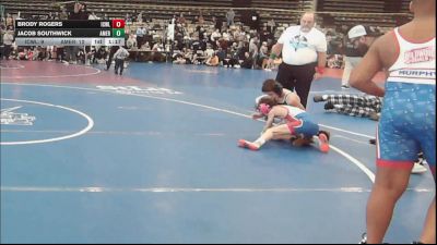 65 lbs Rr Rnd 3 - Brody Rogers, ICWL Bruisers Club - ESC vs Jacob Southwick, American MMAW - ESC