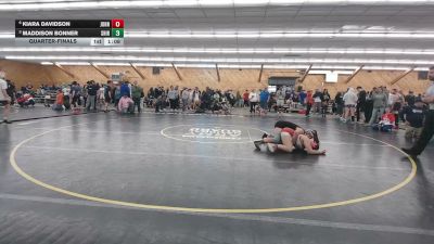 158 lbs Quarterfinal - Kiara Davidson, Johnson City vs Maddison Bonner, Shiremanstown