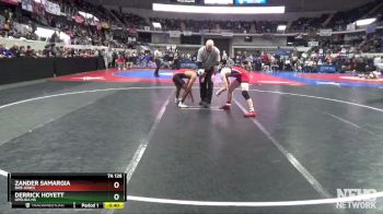 7A 126 lbs Cons. Round 3 - Zander Samargia, Bob Jones vs Derrick Hoyett, Opelika Hs