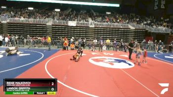 53 lbs Cons. Round 2 - Landon Griffith, Douglas Wrestling Club vs Ridge Malkovich, Worland Wrestling Club