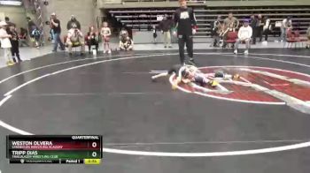 42 lbs Quarterfinal - Weston Olvera, Sanderson Wrestling Academy vs Tripp Dias, Trailblazer Wrestling Club