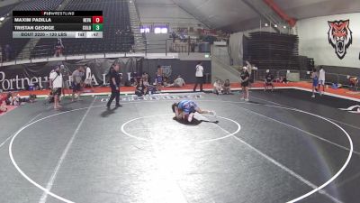 120 lbs Cons. Sub-semis - Maxim Padilla, Nevada vs Tristan George, Colorado