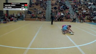 Round 3 - Adaline Shimek, Cresco Youth Wrestling Club vs Lily Jones, La Crosse Area Wrestlers Wc