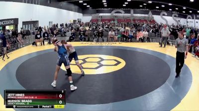 100 lbs Semis & 1st Wrestleback (8 Team) - Jett Hines, Patriots Wrestling Club vs Hudson Bragg, Legacy National