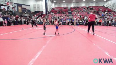 37 lbs Quarterfinal - Titus Jauregui, Tonkawa Takedown Club vs Kannon Engelhardt, Mojo Grappling Academy