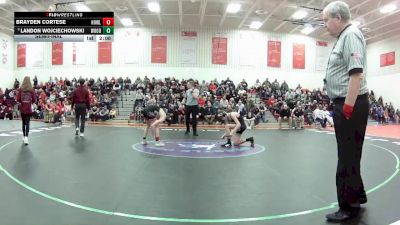 106 lbs Semifinal - Landon Wojciechowski, Woodridge vs Brayden Cortese, Howland