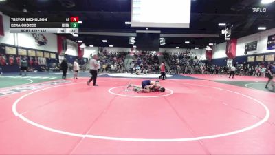 132 lbs Cons. Round 3 - Ezra Orozco, Murrieta Mesa vs Trevor Nicholson, Great Oak