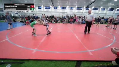 55 lbs Final - Dimitri Staton, Ares Red-EL vs Jordan Kiger, Yorktown Wrestling Club-EL