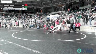 75 lbs 3rd Place - Barrett Jones, Weatherford Youth Wrestling vs Cade Surrell, D3 Wrestling Cluib