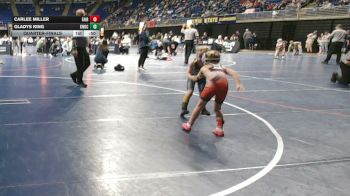 55 lbs Quarterfinal - Carlee Miller, Fairfield vs Gladys King, Knoch