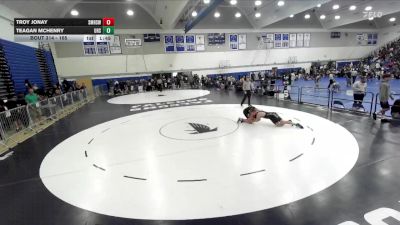 165 lbs Quarterfinal - Teagan McHenry, Upland High School vs Troy Jonay, Santa Monica High School Wrest