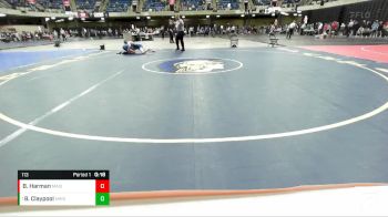 113 lbs Quarterfinal - Brock Claypool, Morris vs Brett Harman, Maine South