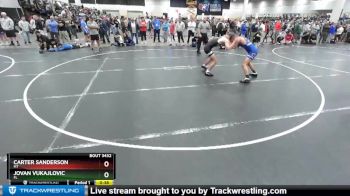 132 lbs Cons. Round 2 - Carter Sanderson, MT vs Jovan Vukajlovic, FL