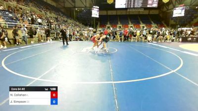 120 lbs Cons 64 #2 - Nolan Callahan, IL vs Jack Simpson, CO