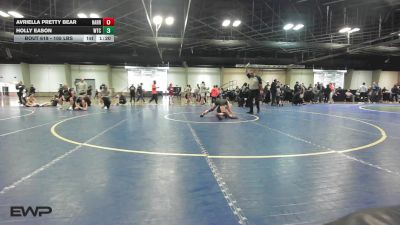 105 lbs Rr Rnd 2 - Avriella Pretty Bear, Harrah Youth Wrestling vs Holly Eason, Wtc