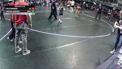 73 lbs Quarterfinal - Nyla Rhodes, Nebraska Boyz vs Sophia Guiffre, Beatrice Wrestling Club - Girls