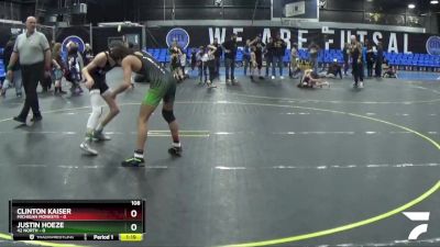 108 lbs Round 3 (8 Team) - Clinton Kaiser, Michigan Monkeys vs Justin Hoeze, 42 North