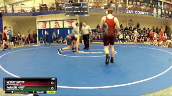 215 lbs Champ Round 1 (16 Team) - Wyatt Switt, Maconaquah vs Parker Hart, Heritage Hills