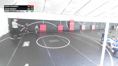 70 lbs Champ. Round 1 - Adam Bennett, Rancho Bernardo Wrestling vs Izaiah Alvarado, Threshold Wrestling Club